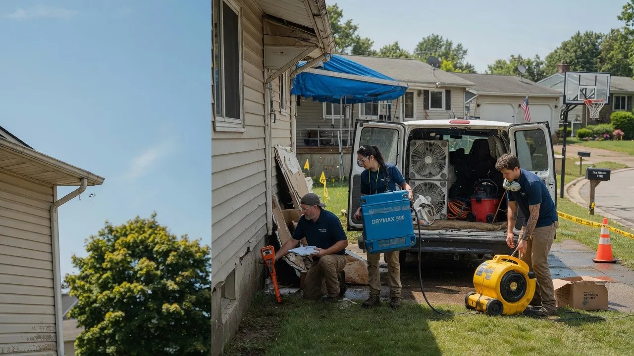 Ceiling Leak Cleanup in Whitehall, WI near me